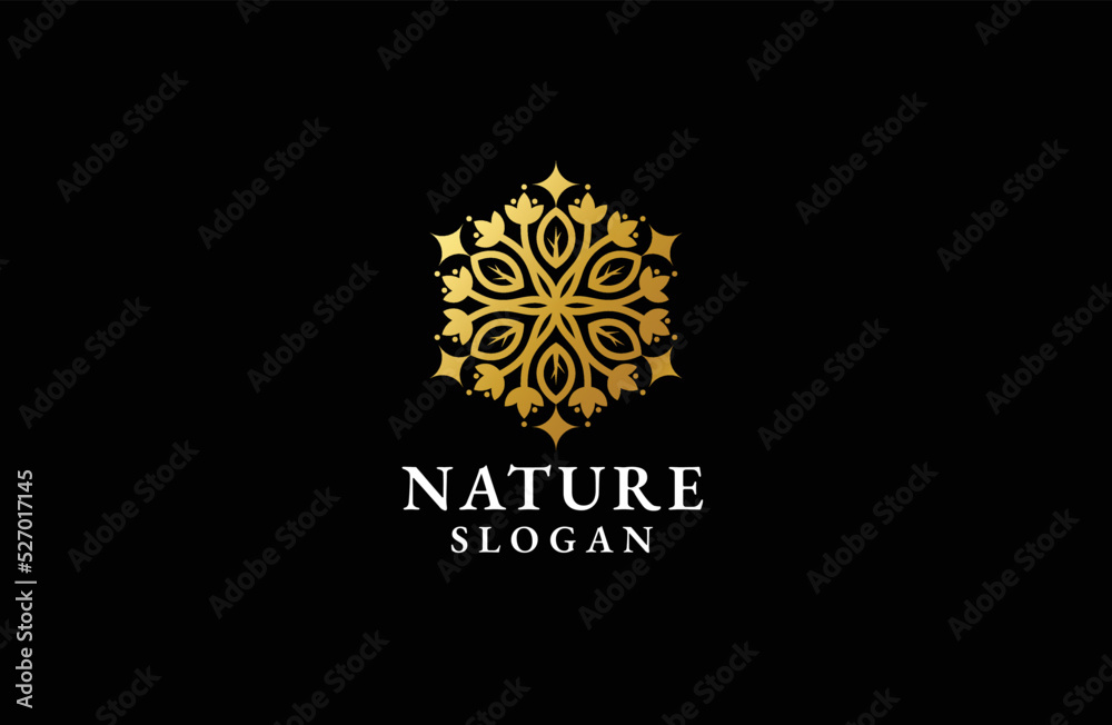 Nature logo icon design template. luxury, premium vector