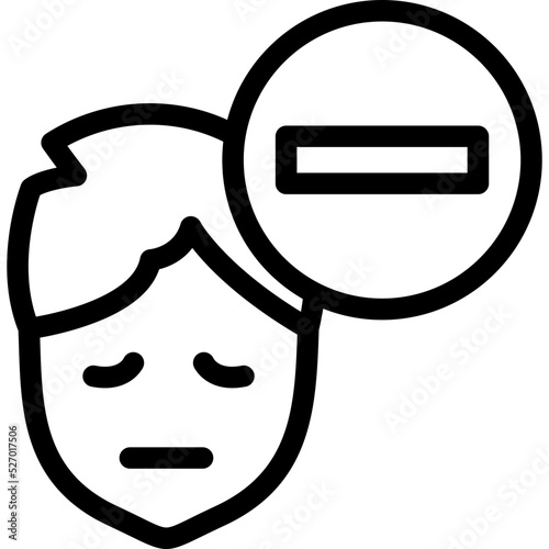 Negative Thinking Icon