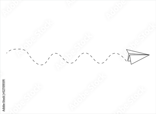 paper airplane vector design illustration isolated on transparent background 