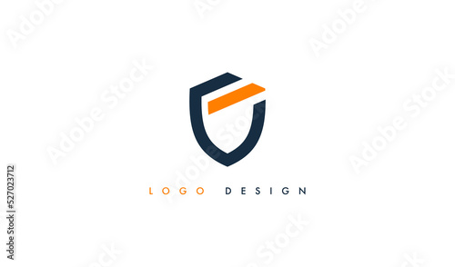 Initial Letter F Shield Logo Design Template Element. Usable for Security And Technology Company Logos.