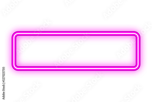 rectangle neon light banner 