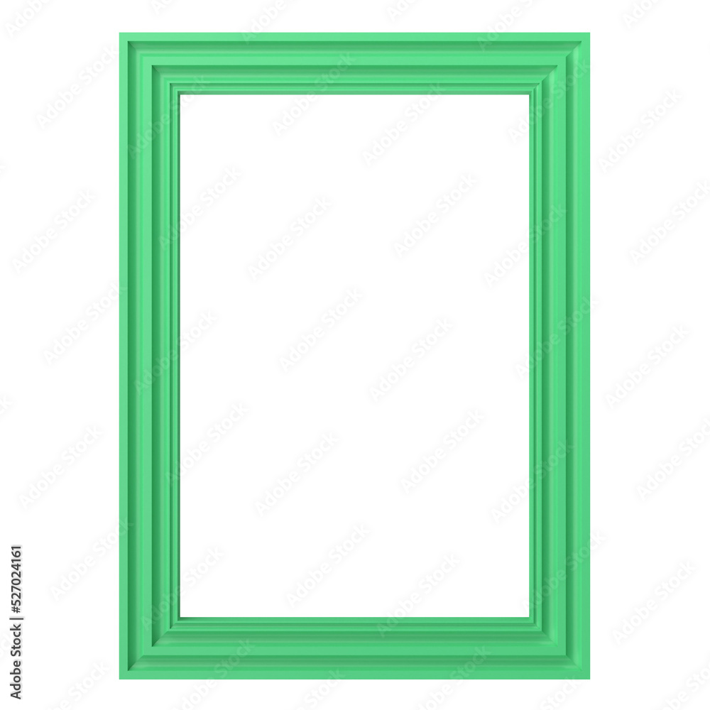 3D frame. Portrait frame. 3D illustration. 3D frame. Portrait frame. 3D illustration.