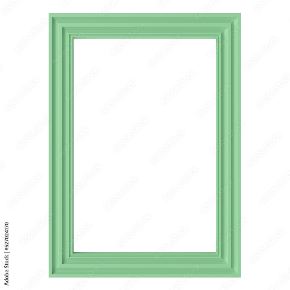 3D frame. Portrait frame. 3D illustration. 3D frame. Portrait frame. 3D illustration.