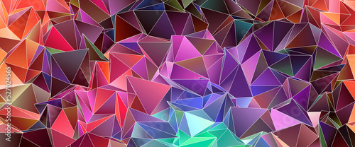 3d Triangles, abstract background. Design wallpaper.