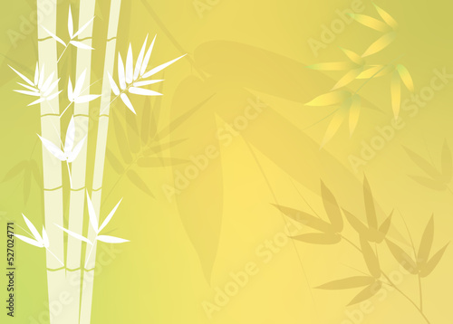 Fototapeta Naklejka Na Ścianę i Meble -  Bamboo forest background wallpaper digital art minimalist drawing line illustration