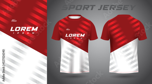 red white shirt sport jersey design