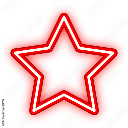 star neon light frame
