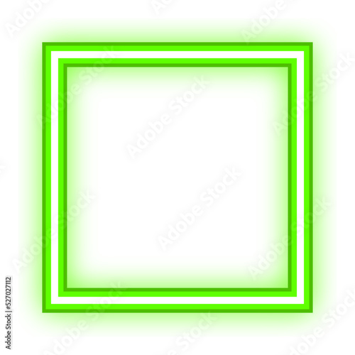 square neon light frame
