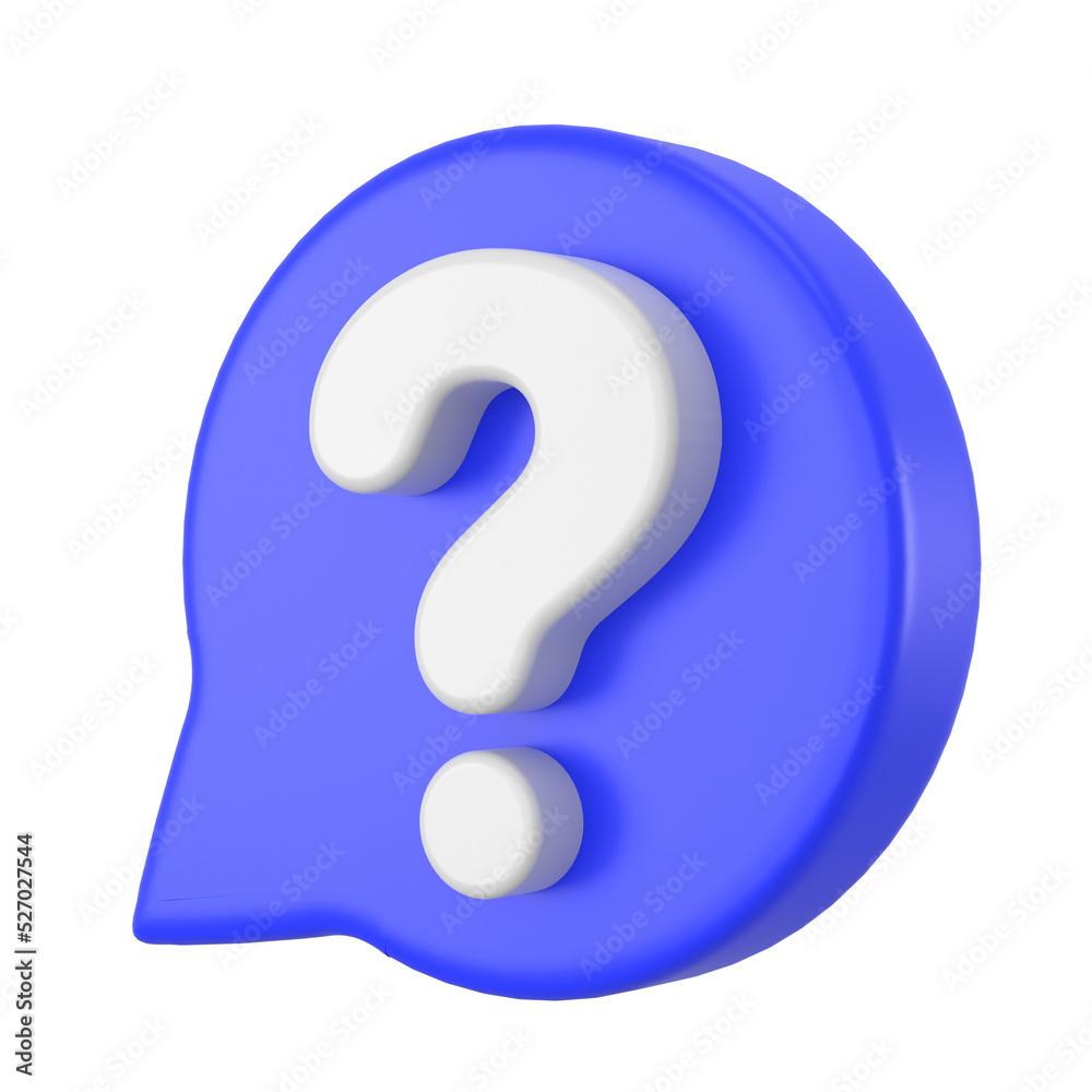 Question mark sign. 3D element. Question mark sign. 3D element.