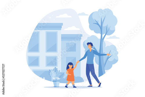 Physiotherapist and child gets treatment. Childrens rehabilitation centre, kids rehabilitation service, coordination and educational support concept.flat vector modern illustration