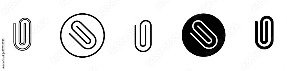 Set of paper clip for web design. Vector icons paperclips. Set of paper clip for web design. Vector icons paperclips.