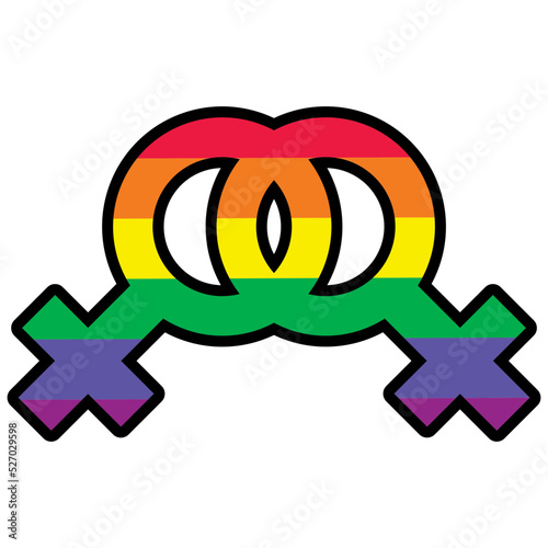 lgbt couple symbol
