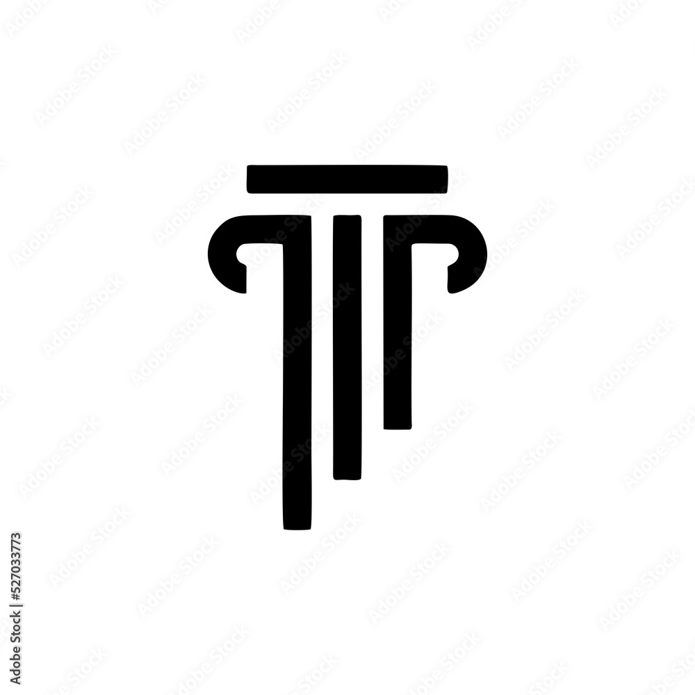 Pillar design Logo Element Template1 Pillar design Logo Element Template1