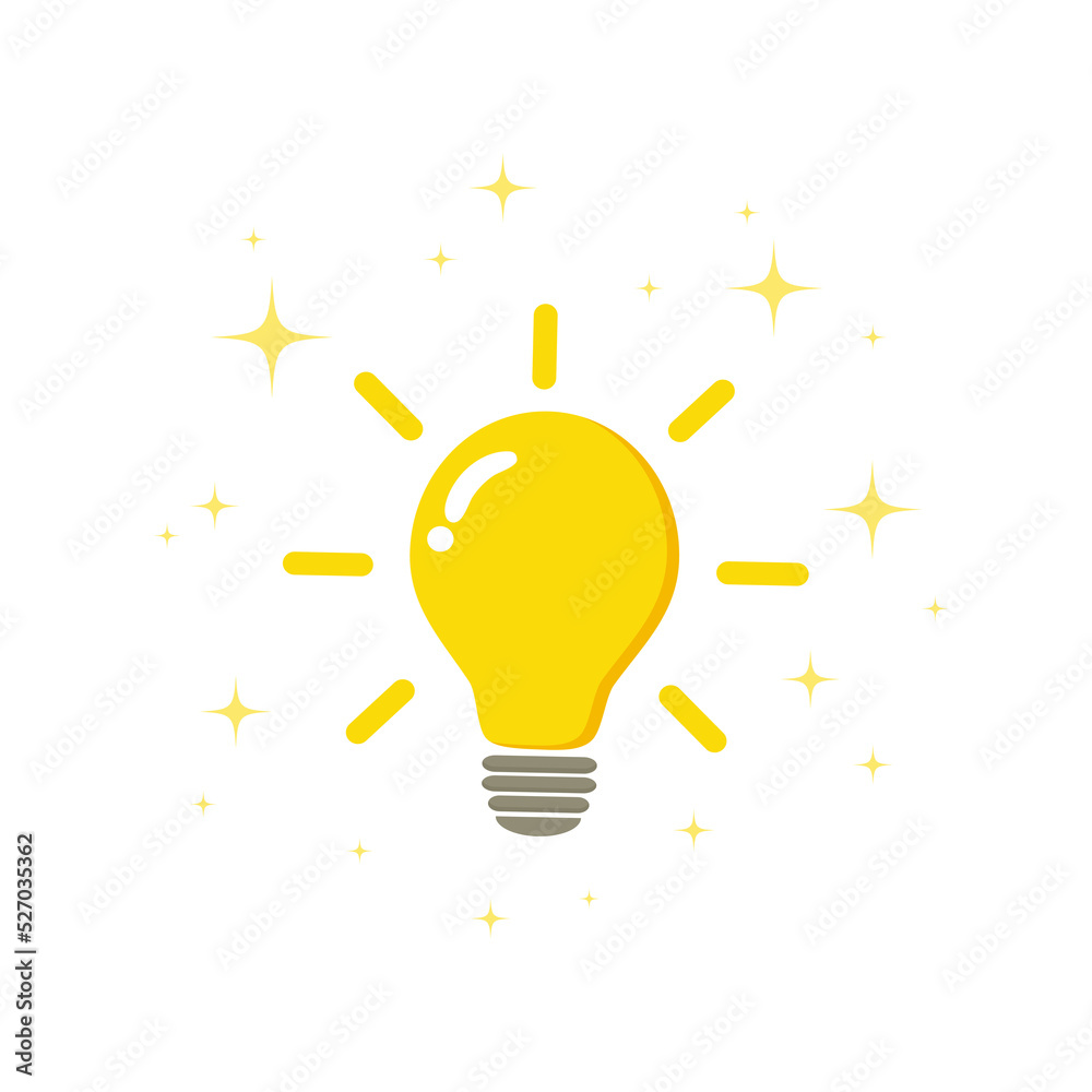 The light bulb is full of ideas And creative thinking, analytical thinking for processing. Light bulb icon vector. ideas symbol illustration. The light bulb is full of ideas And creative thinking, analytical thinking for processing. Light bulb icon vector. ideas symbol illustration.