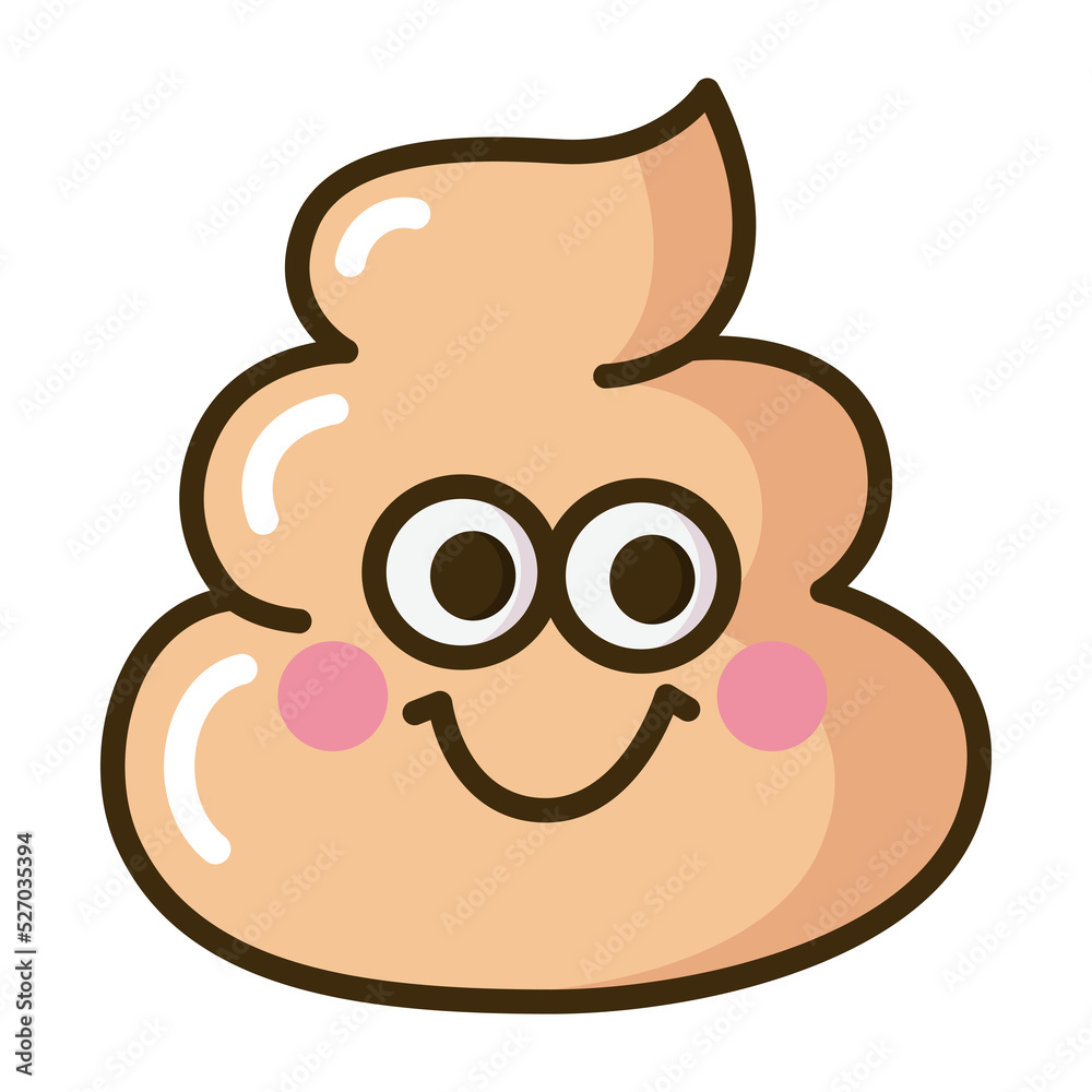 Obraz premium cute poop character