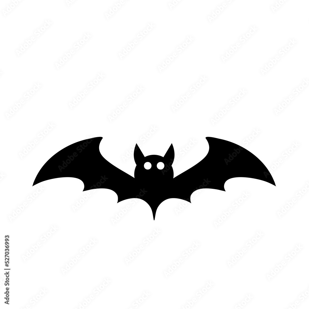 cartoon bat scary vector illustration halloween. cartoon bat scary vector illustration halloween.