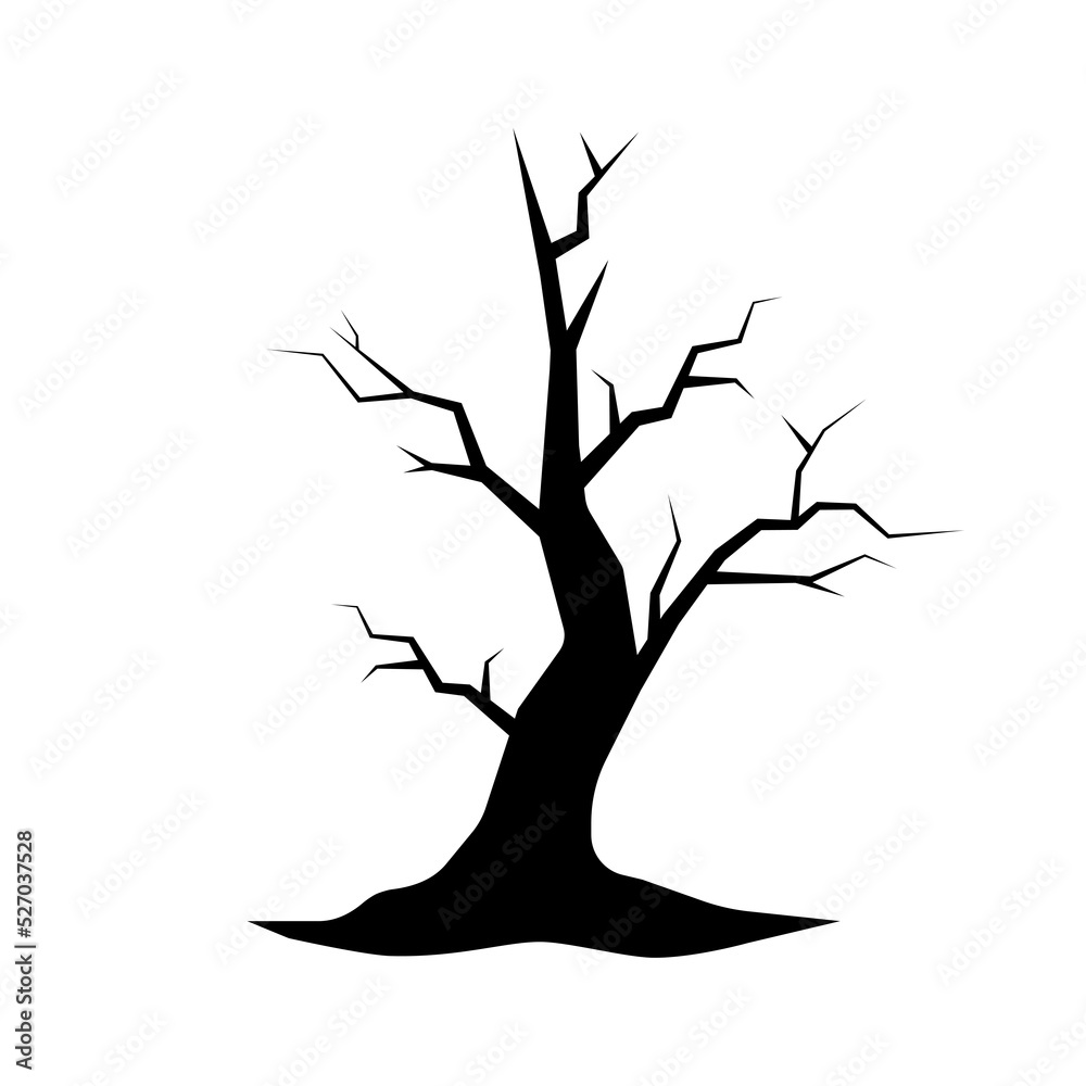halloween tree scary haunted tree sad colorful tree vector illustration on halloween. halloween tree scary haunted tree sad colorful tree vector illustration on halloween.
