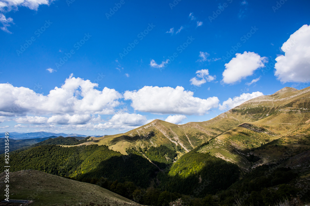Naklejka premium Summer landscape in the mountains of Navarra, Pyrenees, Spain