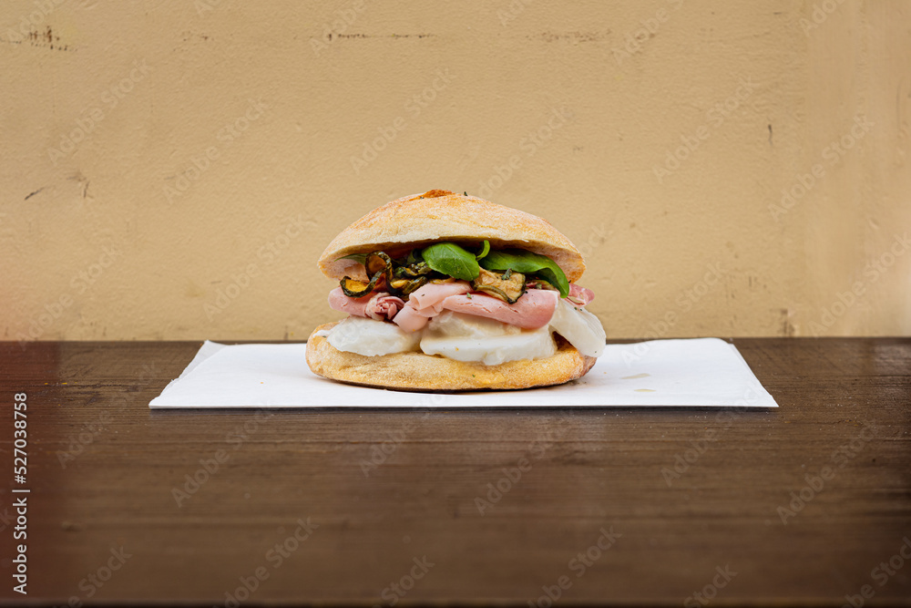 panino, ingredienti, semola, grano duro, mozzarella, fior di latte