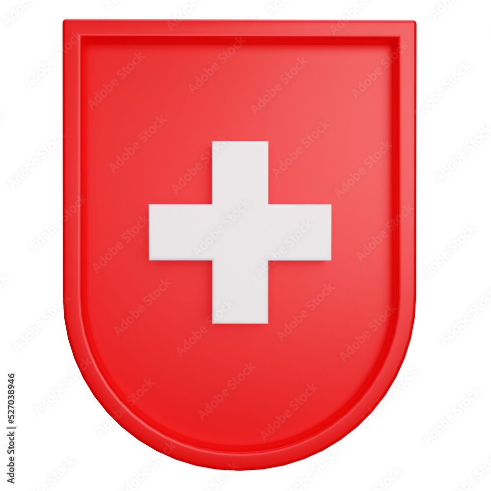 Fototapeta premium healthcare insurance on transparent background. 3D Illustration