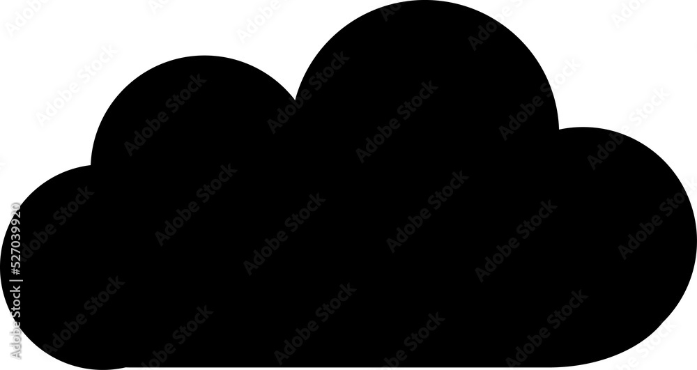 cloud design illustration isolated on transparent background cloud design illustration isolated on transparent background
