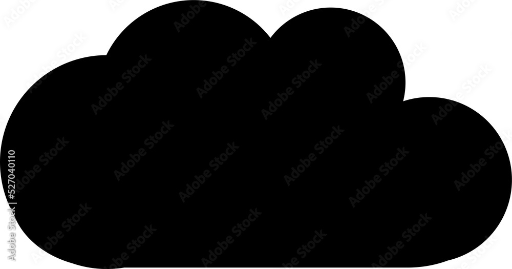 cloud design illustration isolated on transparent background cloud design illustration isolated on transparent background
