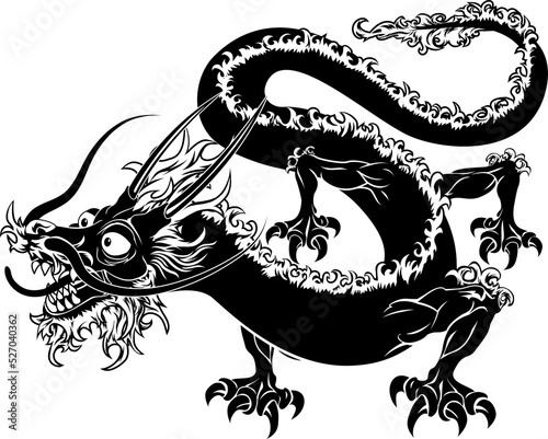 Stylised dragon illustration