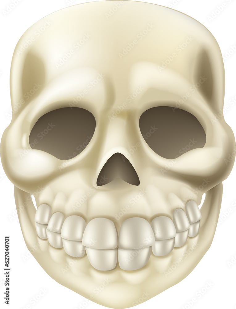 Obraz premium Cartoon Halloween Scull
