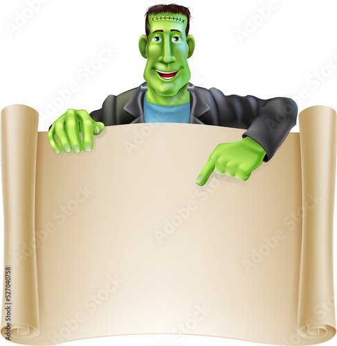 Frankenstein Halloween Sign...