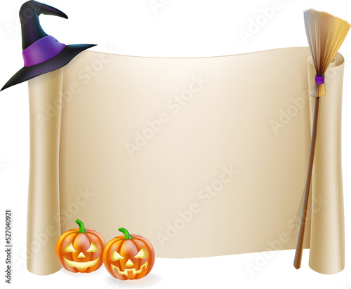 Halloween Scroll Background