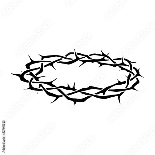 wreath of thorns illustration vector