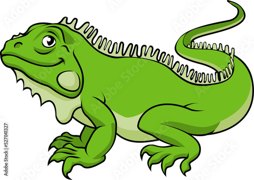 Cartoon Iguana Lizard