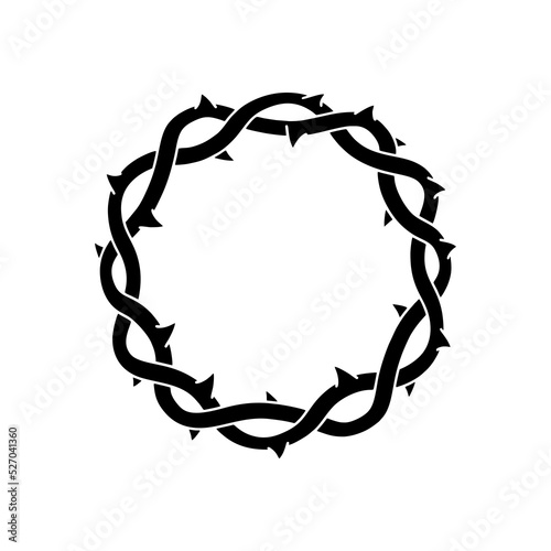 wreath of thorns illustration vector