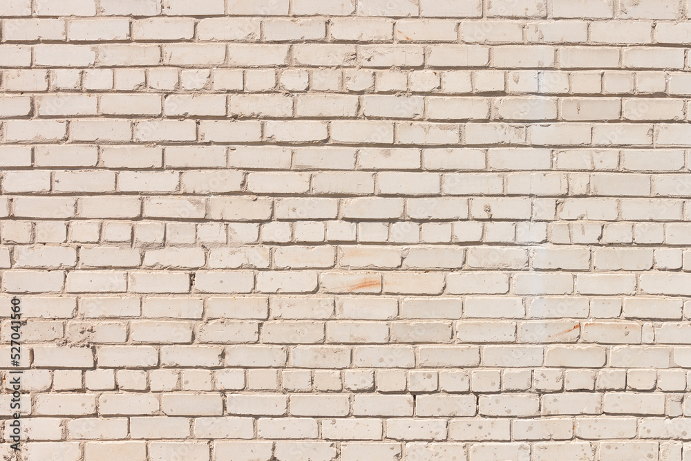 Fototapeta premium Old brick wall background. Close-up. Texture