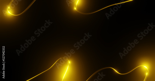 Render with golden lines with bright highlights © savelov