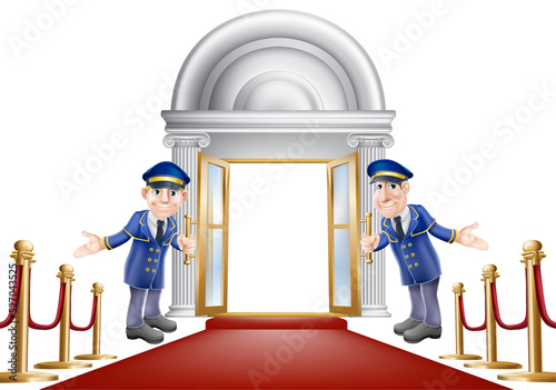 Red carpet entrance