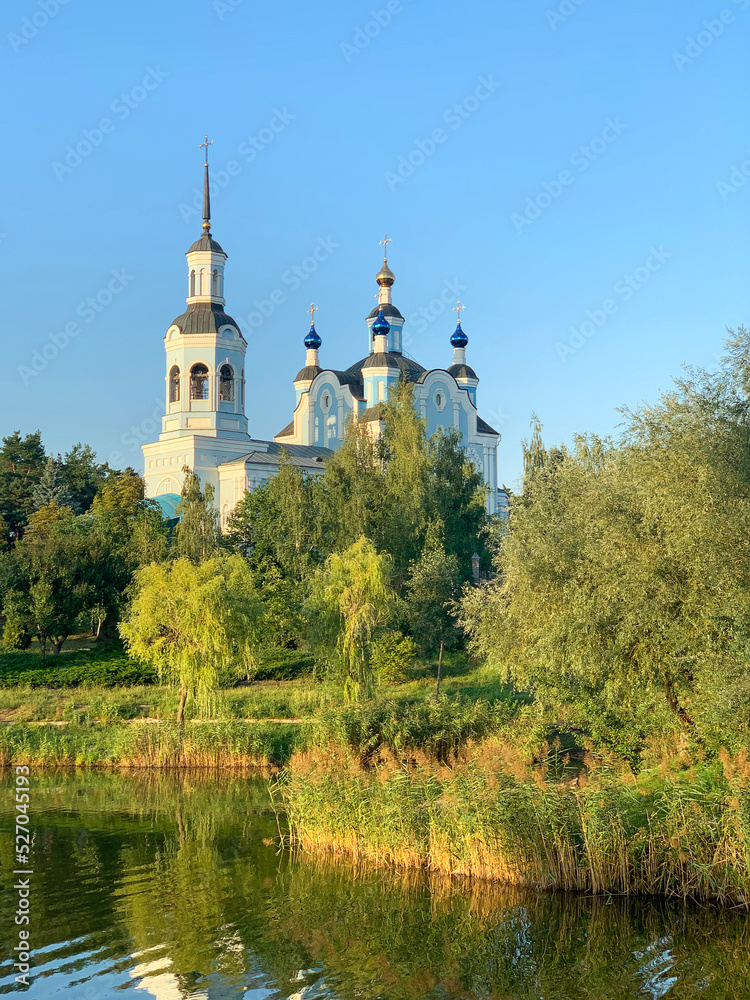 Saint Nicholas Cathedral, Orthodox Church in Horishni Plavni city (ex. Komsomolsk city), Poltava region, Ukraine.