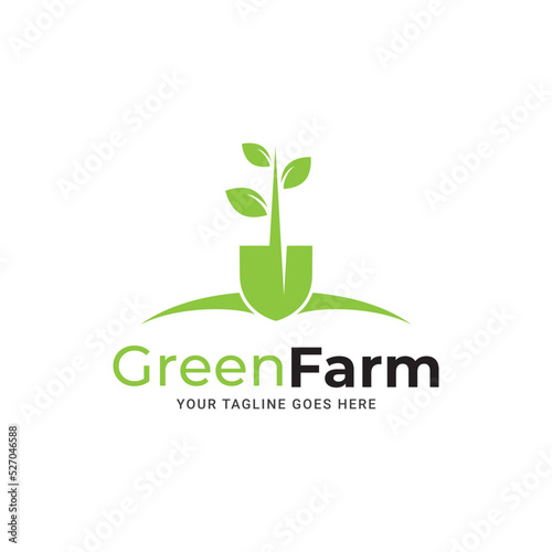 Sun rise over Leaves Logo design vector template. Alternative Energy concept. Eco organic green Farm natural fresh products Logotype icon.