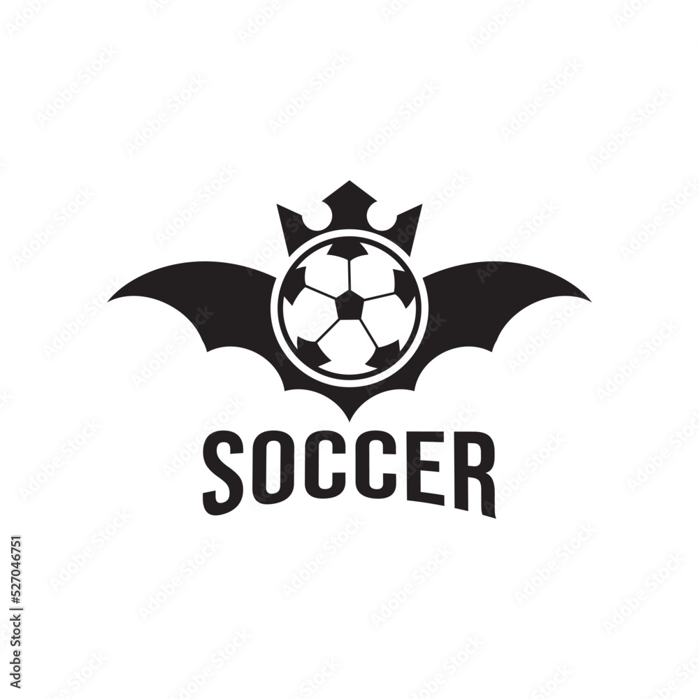 Obraz premium Soccer club emblem, college league logo design.