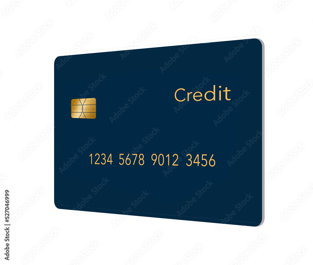 Here is a generic mock credit card with a modern design and text space in a 3-d illustration. Here is a generic mock credit card with a modern design and text space in a 3-d illustration.