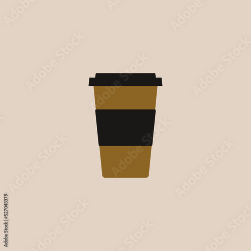 coffee cup vector. drink vector. paper cup icon