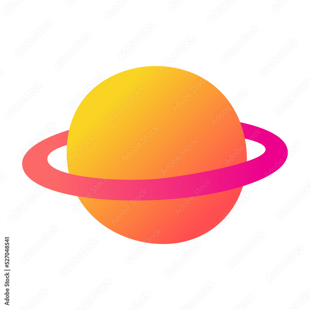 kawaii Saturn icon. kawaii Saturn icon.