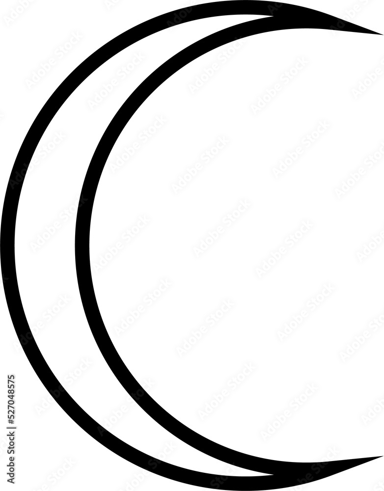 moon design illustration isolated on transparent background moon design illustration isolated on transparent background