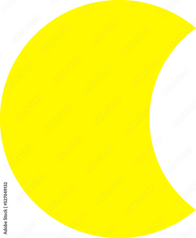 moon vector design illustration isolated on transparent background 