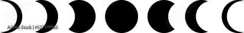 moon vector design illustration isolated on transparent background 