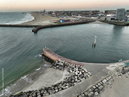 The Harbor of Scheveningen, by the southern beach (zuiderstrand) in The Hague, Netherlands
