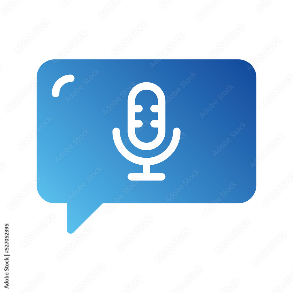 Vector Icons Voice Message Solid Gradient Style. Pixel Perfect and Editable Stroke. Vector Icons Voice Message Solid Gradient Style. Pixel Perfect and Editable Stroke.