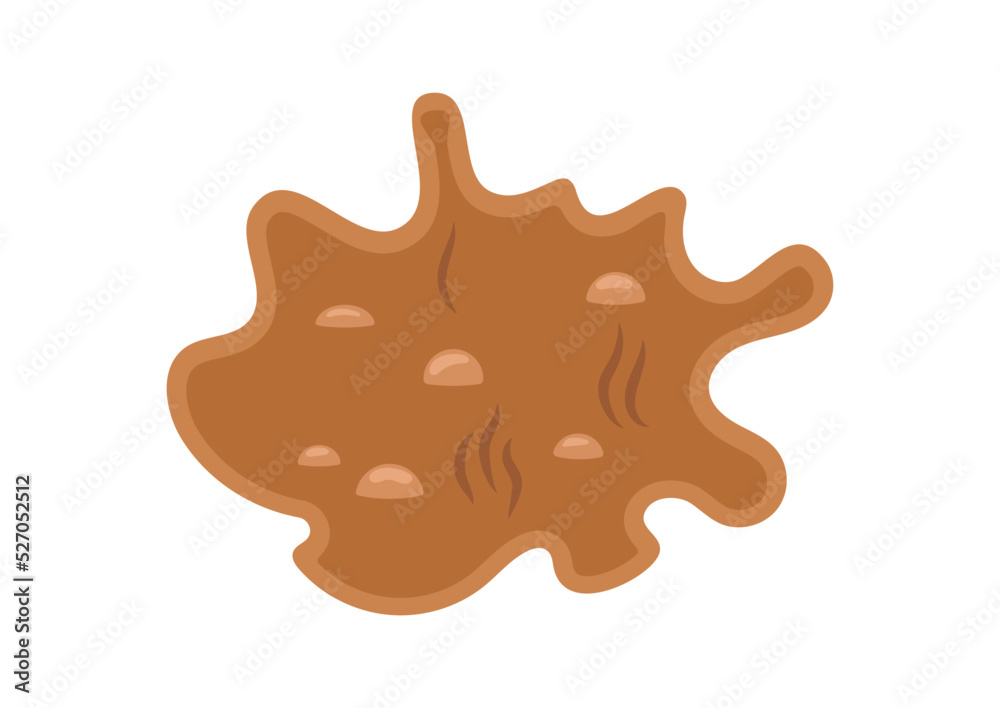 Poop excrement for bristol scale chart waterly with bubbles. Additional