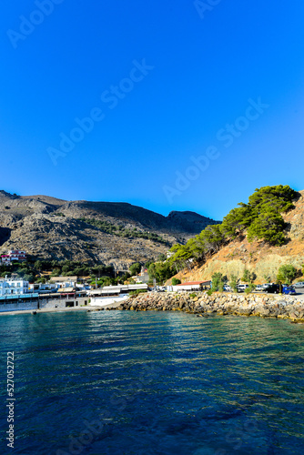 Fototapeta Naklejka Na Ścianę i Meble -  Chora Sfakion am Libyschen Meer, Kreta/Griechenland