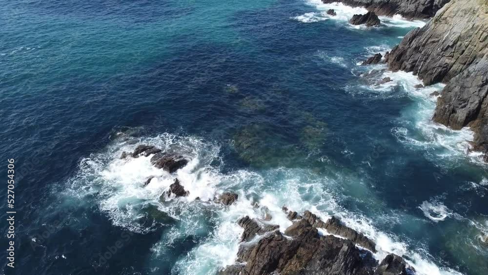 Aerial view to the cliffs in the north of Spain. Valdoviño, Galicia. Aerial view to the cliffs in the north of Spain. Valdoviño, Galicia.